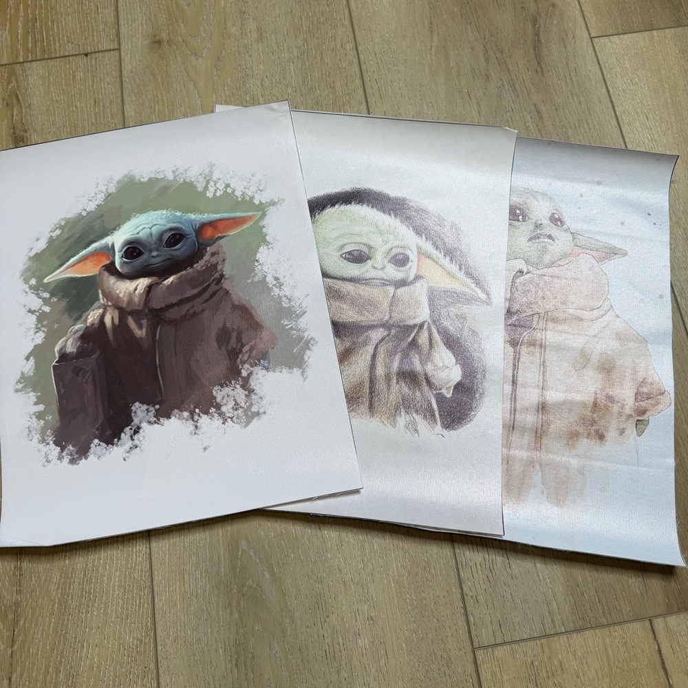 Star Wars The Mandalorian Baby Yoda Grogu Whimsical Art Prints - 3
